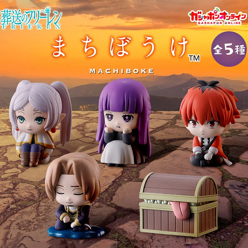 5 sztuk/zestaw Oryginalne figurki Bandai Twisted Egg Frieren: Beyond Journey's End w pozycji siedzącej, model zabawka, prezent na urodziny