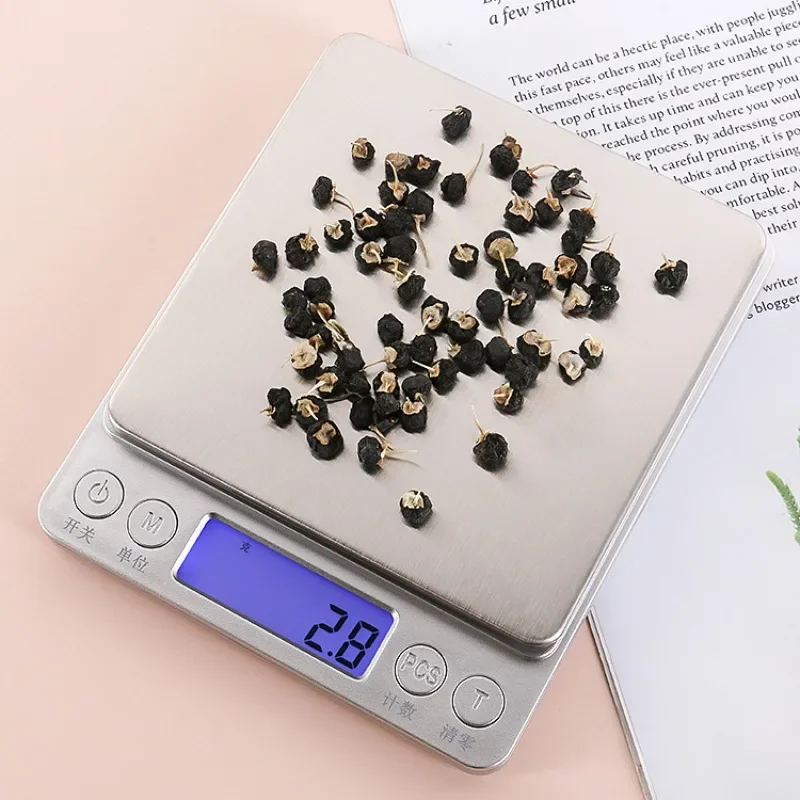 

Food Scale, 3000g by 0.1g Precise Digital Kitchen Scale Gram Scales Weight Food Coffee Scale for Cooking Baking LCD Display