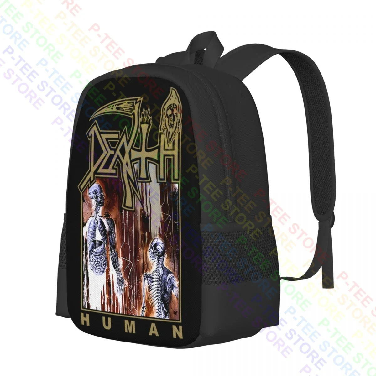 Death Human BandBackpack Large Capacity Cute Gym Tote Bag