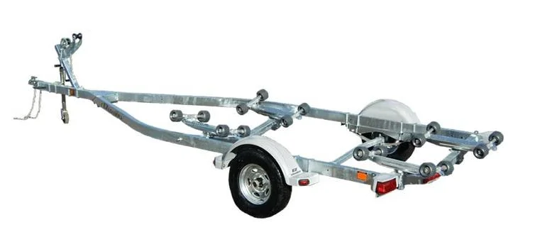 Customized Heavy Duty Steel Boat Trailer Corrosion Resistant Marine Towing Frame For Yacht Fishing Speed Vessel