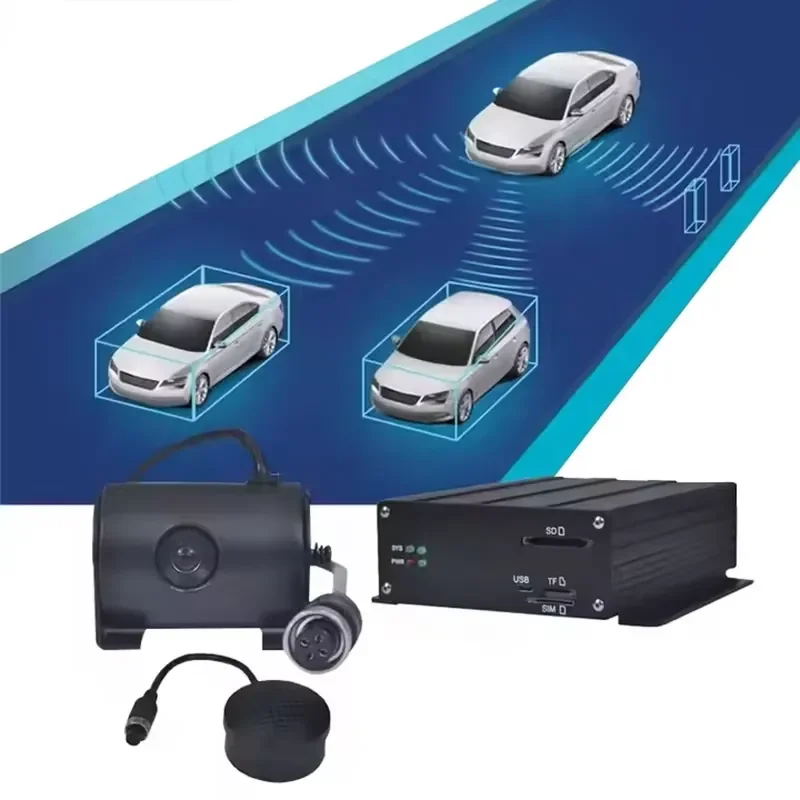 AlwayCare Black Car Box Vehicle Speed Monitoring GPS Mobile DVR LCD Alarm Anti-Collision Distance Sensor Forward Video