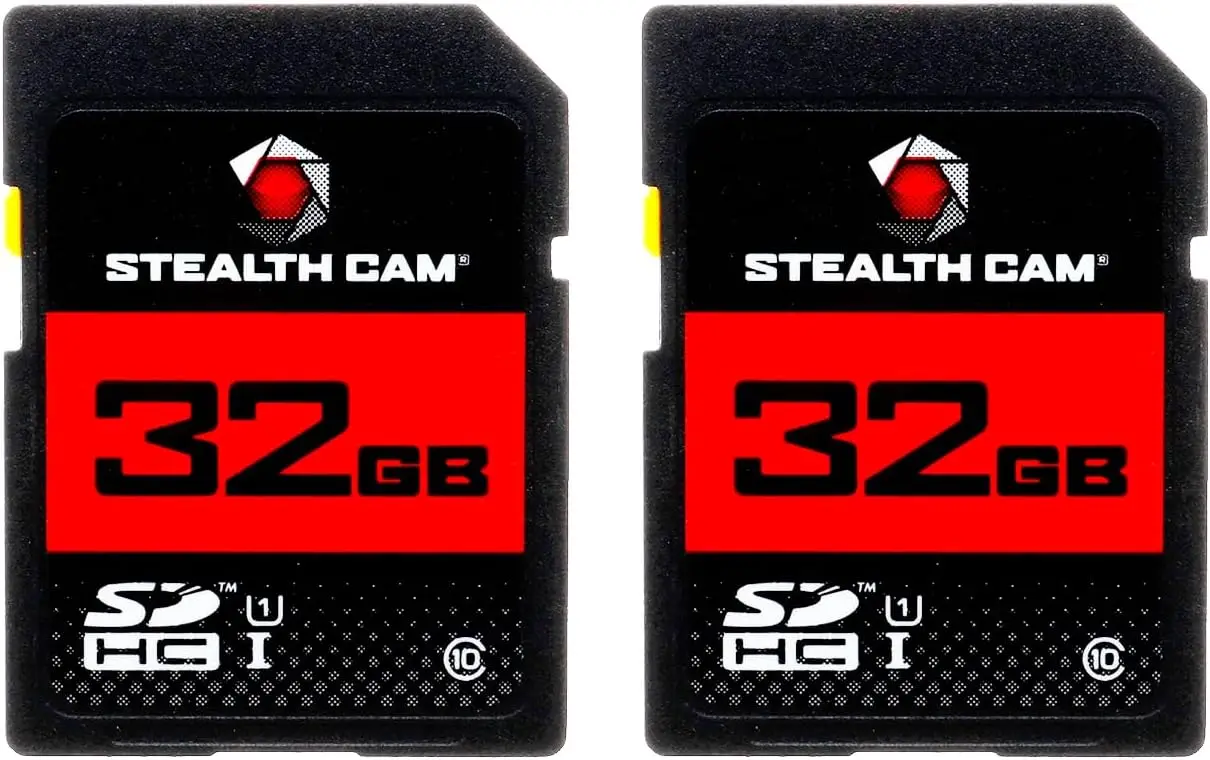 

32GB SD Card (2 Pack) - High-Speed Data Transfer for Game Trail Hunting Scouting Photo Video Recording Cameras