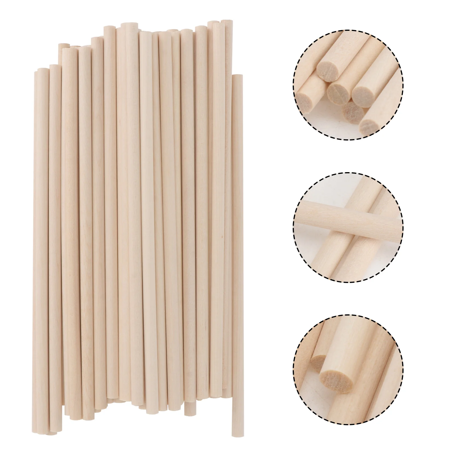 

100 Pcs Wood Ice Cream Sticks Handmade Craft Supply Reusable Safe Kids Friendly Multi Function Stick Cake Decor