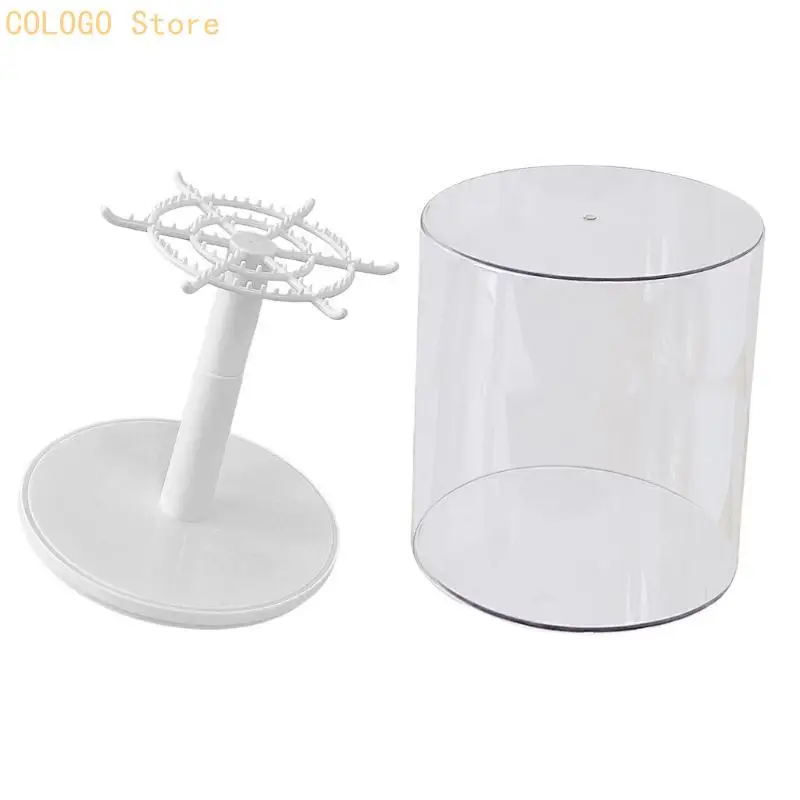 

Elegant Cream Yellow Pendant Display Box For Home Decoration And Storage Holder D0LD