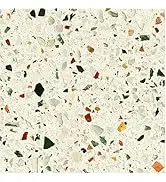 Nuxovilar Peel and Stick Vinyl Floor Tiles, 12x12 Inch Terrazzo Pattern, Self-Adhesive Flooring (...