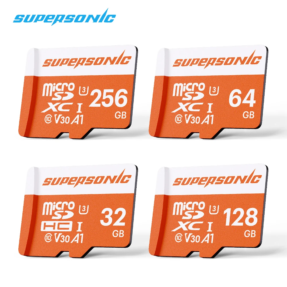 

Supersonic Original U3 Micro sd card 128GB 64GB 32G TF Memory Card Class 10 Memory Microsd for CAMS Drones Samrtphone PC