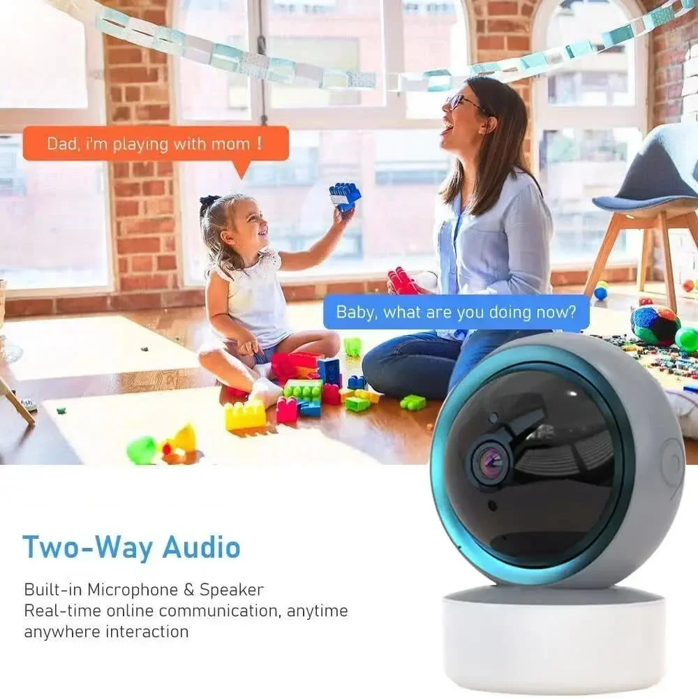 CARPBABA Z06 Tuya 1080P Wifi IP Camera Baby Monitor 360° PTZ Motion Detect 2 Way Audio Night Vision Two-way Talk Smart Home