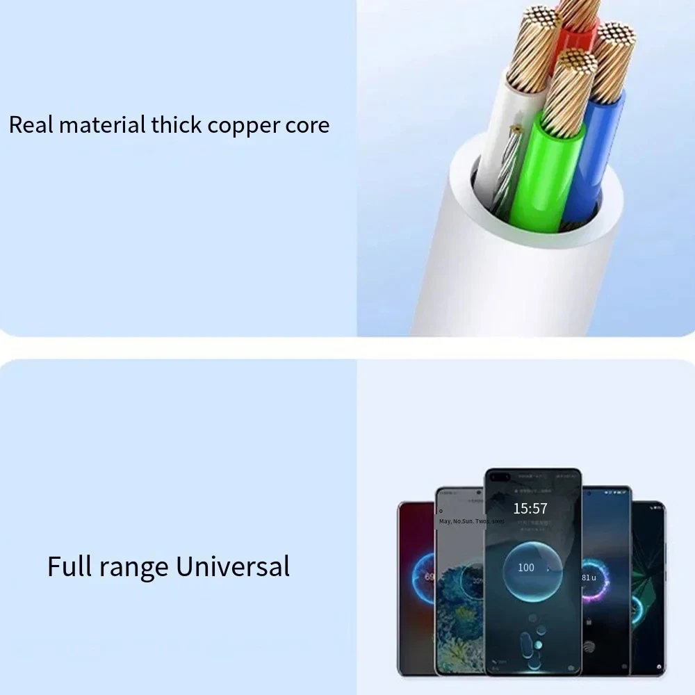 NNBILI 3-1Pcs 120W 10A Fast Universal PD Dual Type C Quick Charging Cable Data Wire Cord for Samsung IPhone 18 17 HUAWEI Xiaomi