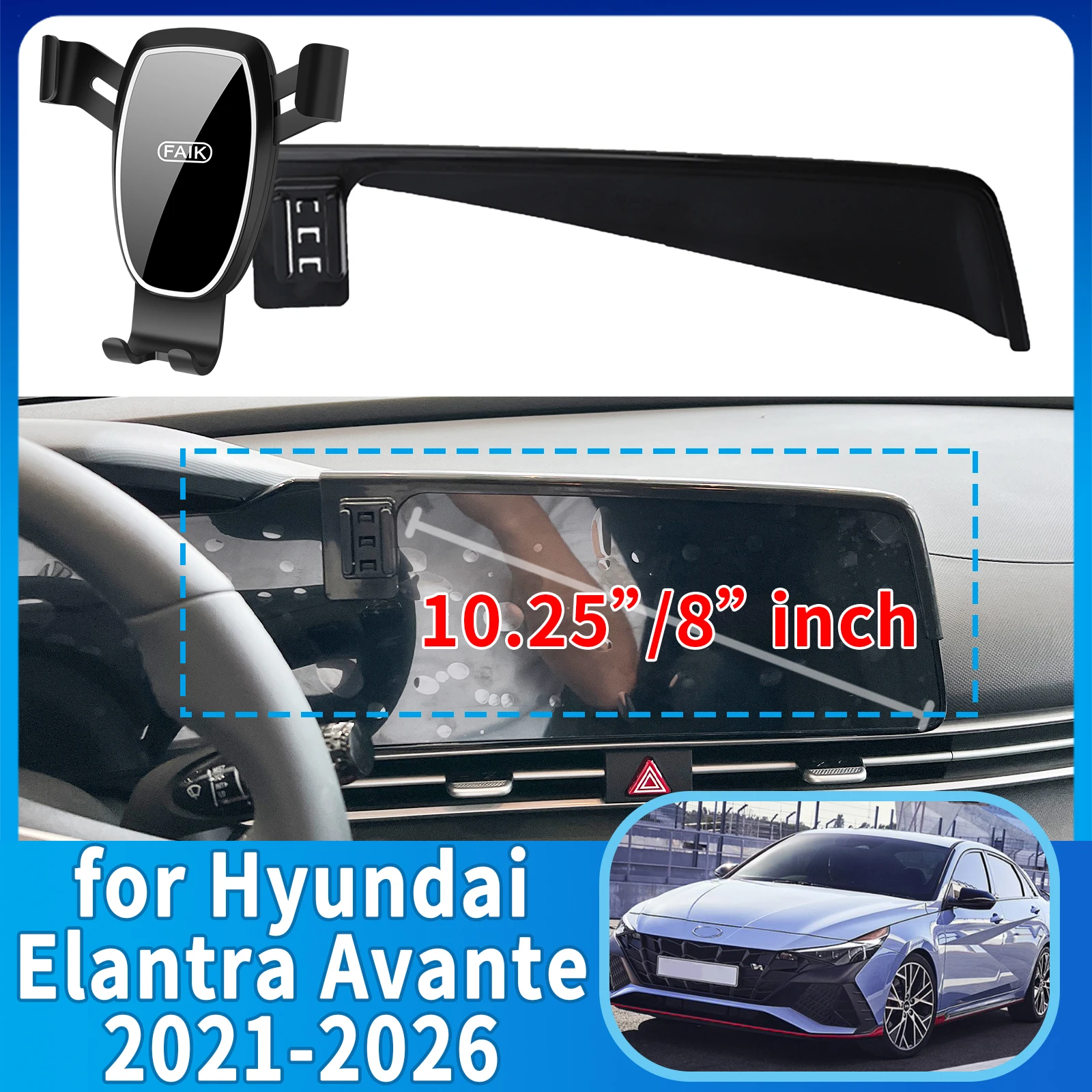 

fit for Hyundai Elantra Avante 2021-2026 N Line CN7 ​​Anti-Shake Screen Base Phone Holder Mount Stand ​​ Dedicated accessoires