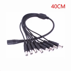 DC 1 to 8 Power Split Splitter Cable 5.5*2.1mm for CCTV Camera Security DVR