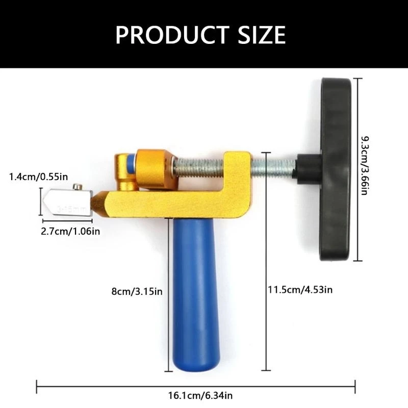 Y1AD 2 In 1 Tile Cutter Breaking Pliers Manual Cutting Tool for Precisions Efficiency
