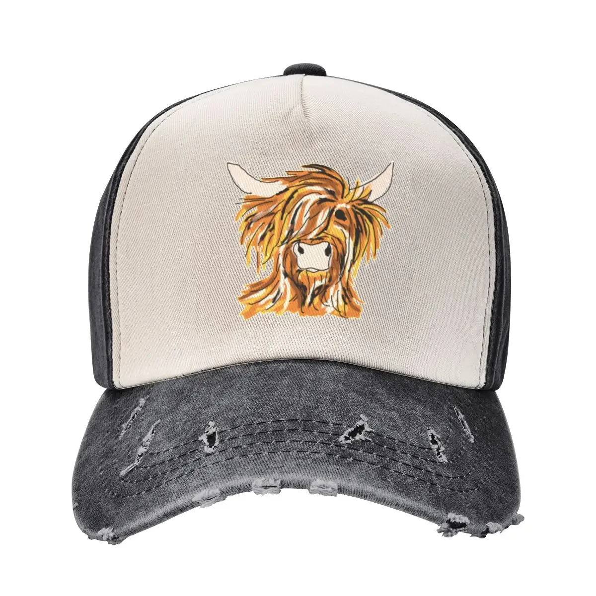 

Highland Coo // Highland Coo Baseball Cap western Hat Beach Sun Cap Golf Man Women's