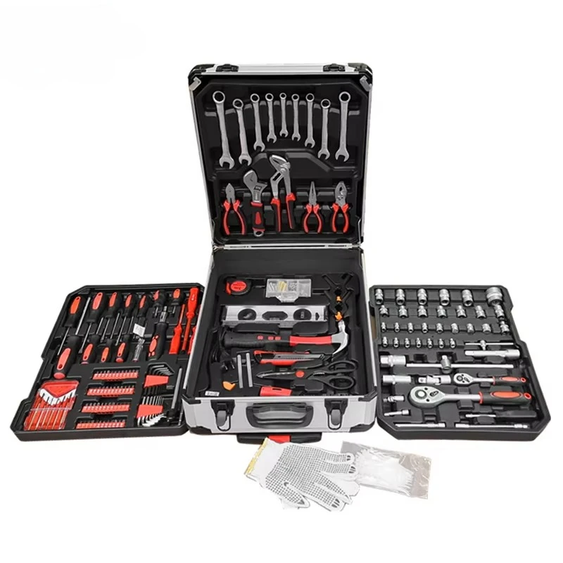 

Hot Sales 399pcs Box Case With 9pcs Combination Wrench Socket Spanner Set Mechanical Tools Set Kit
