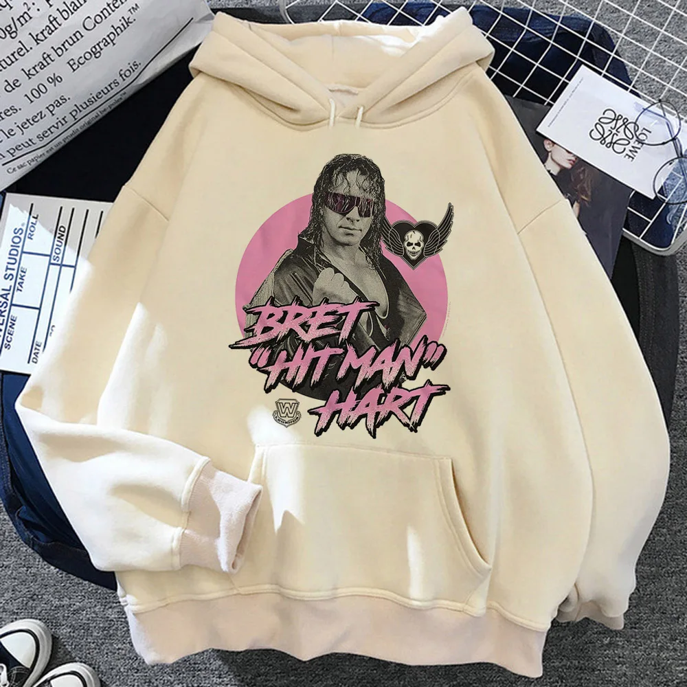 

Bret Hart hoodies women funny Kawaii harajuku streetwear tracksuit Hood women Kawaii clothes