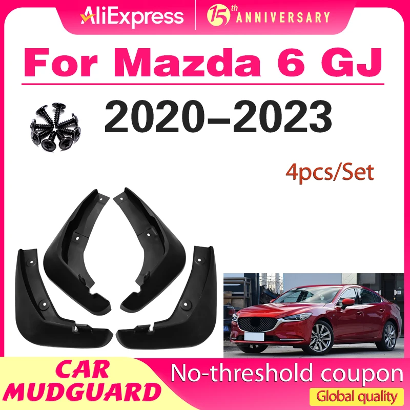 

Set Car Mud Flaps For Mazda 6 (GJ) Atenza 2020-2023 2021 2022 Mudflaps Splash Guards Mud Flap Mudguards Fender