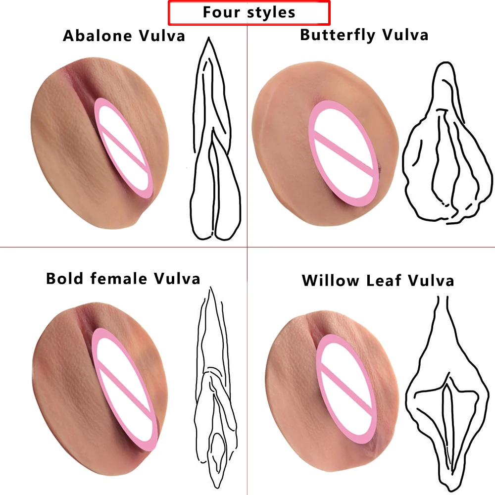 Realistic Silicone Fake Vagina Pad Beautiful Labia Insert Pad Shemale Pussy Transgender Crossdresser Drag Queen