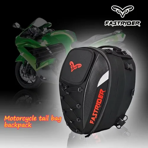 Nueva bolsa trasera impermeable para motocicleta, bolsa de asiento trasero duradera multifuncional para motocicleta, bolsa para motocicleta de alta capacidad, mochila para conductor