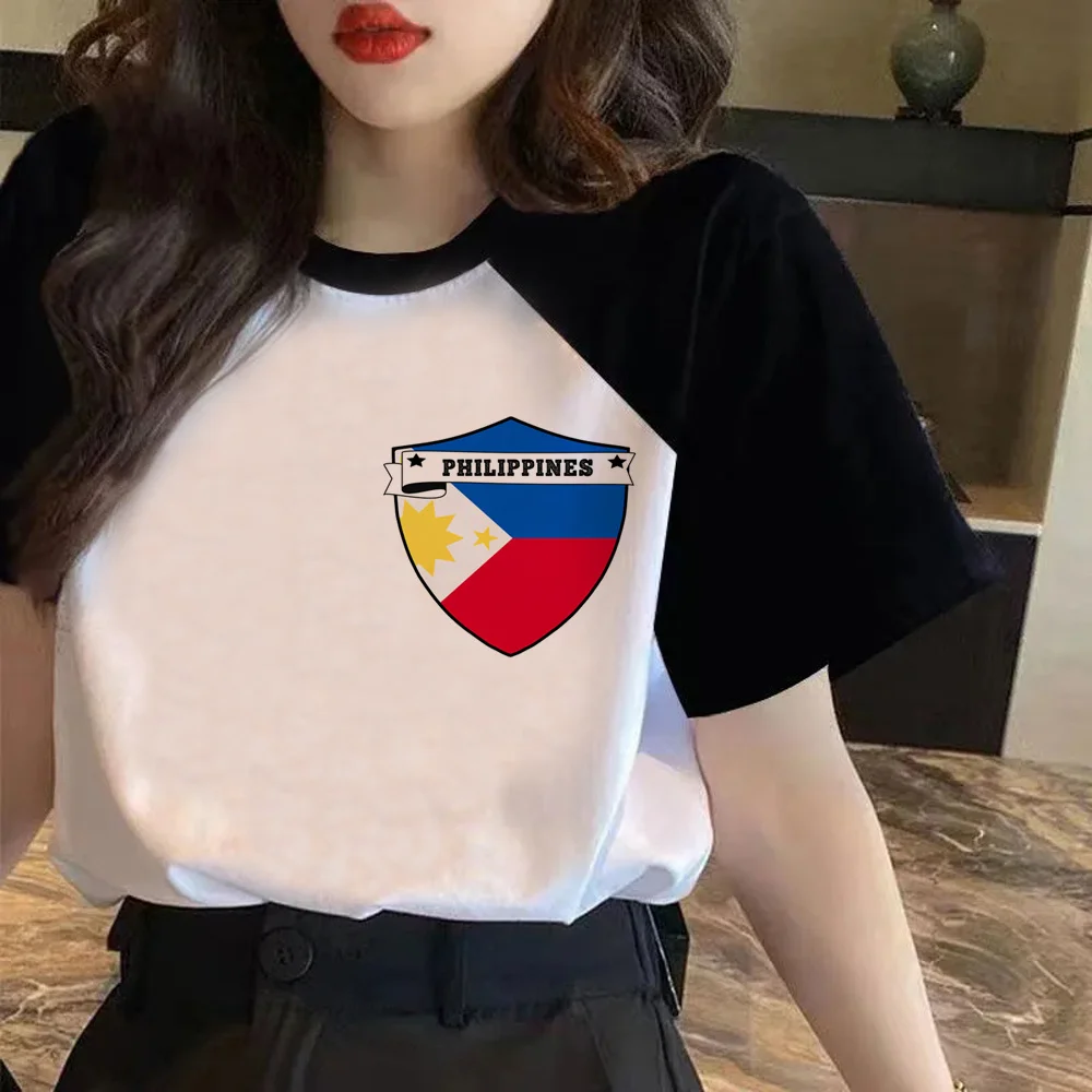 philippines t shirt women Y2K t-shirts girl streetwear harajuku anime clothing