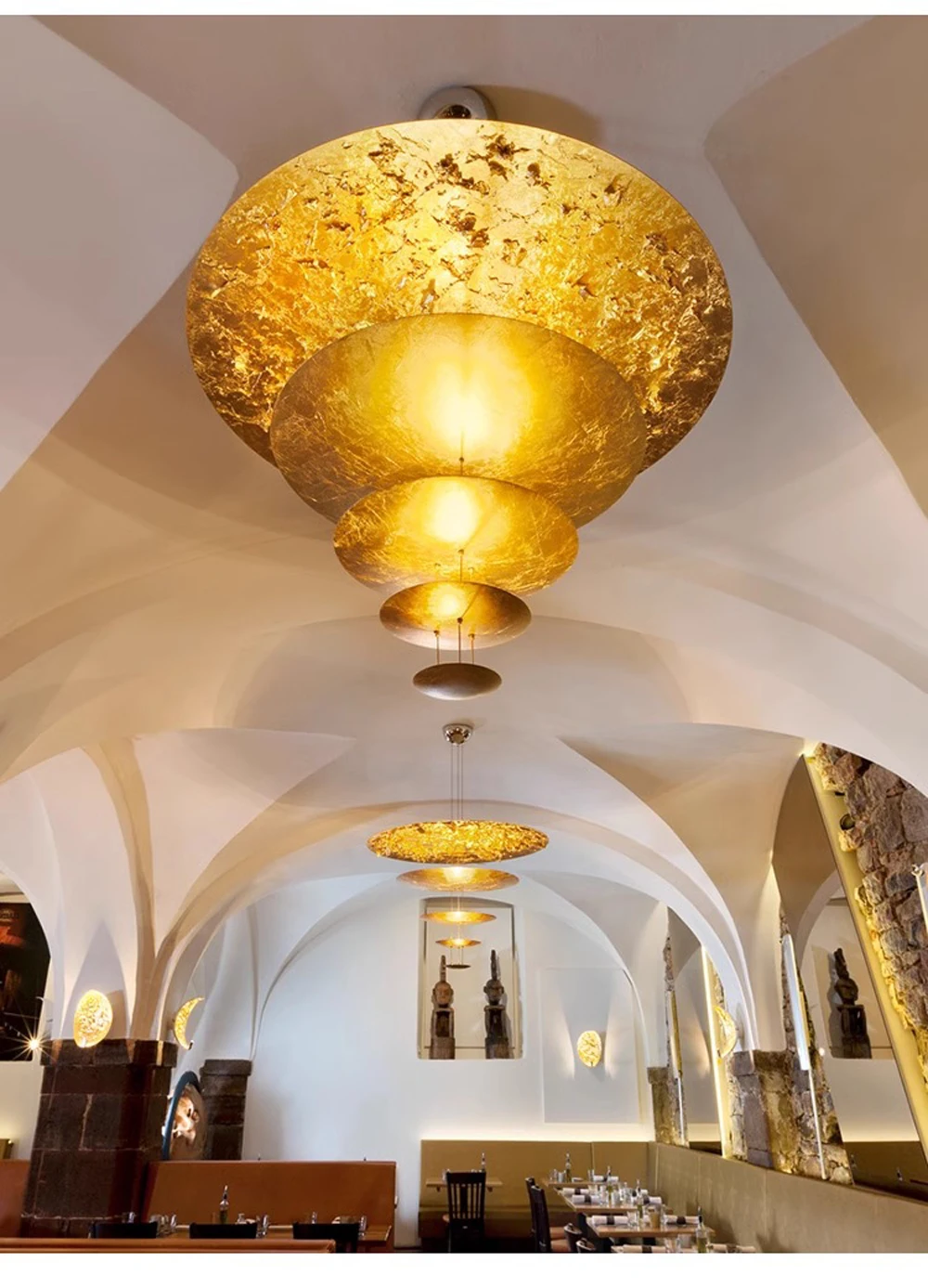 2 Layer Chrome Umbrella Dimmable LED Chandelier