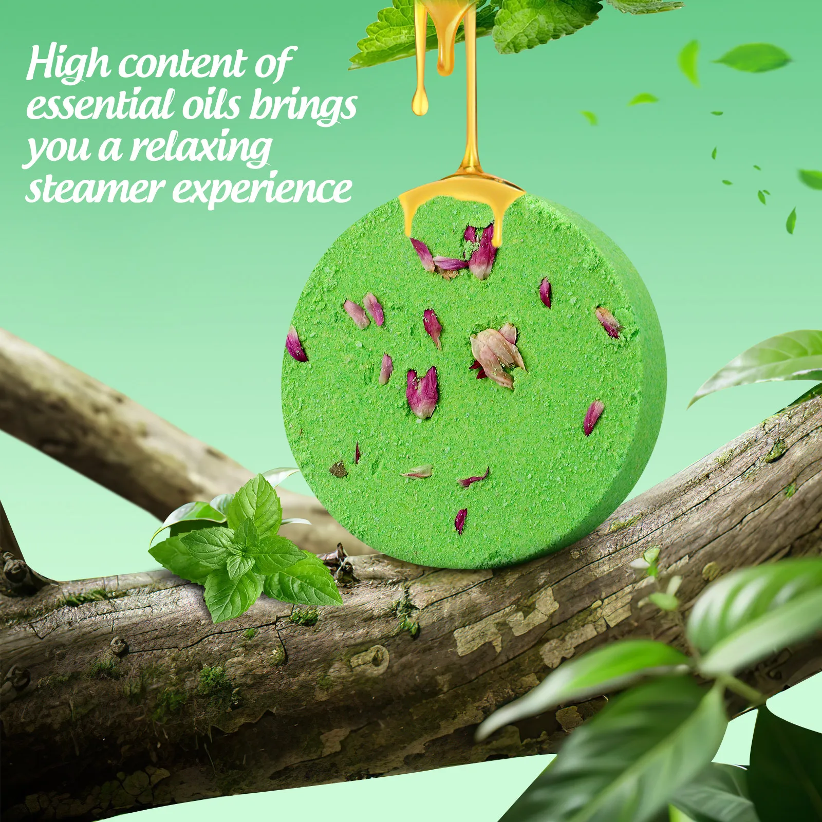 

8 шт. Ароматические таблетки для душа с натуральной солью для ванн, отшелушивающие, успокаивающие, питательные для кожи, с ароматом сухих цветов