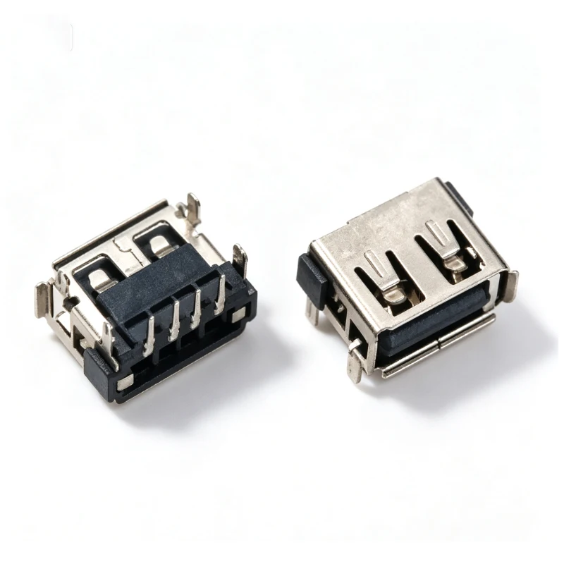 Cltgxdd 2pcs USB 2.0 Female Jack Socket Port Replacement 10mm For Laptop Repair DIY Connector Accessory