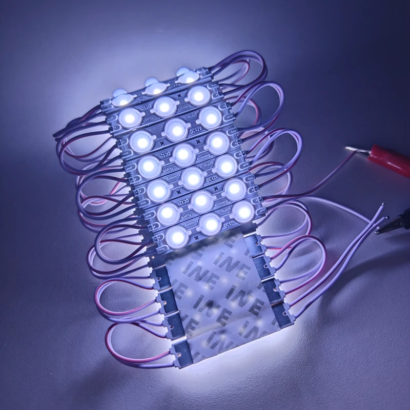 200Pcs Cool White Module 12V 2835 SMD 3 LEDs Light Advertisement Design Sign Backlight 1.5W 60*11mm Shop Banner Waterproof IP65