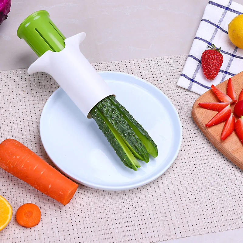 

Creative Vegetable Cutters Fruit Kitchen Cucumber Carrot Divider Strawberry Slicer Splitter Kitchen Gadget Accessories