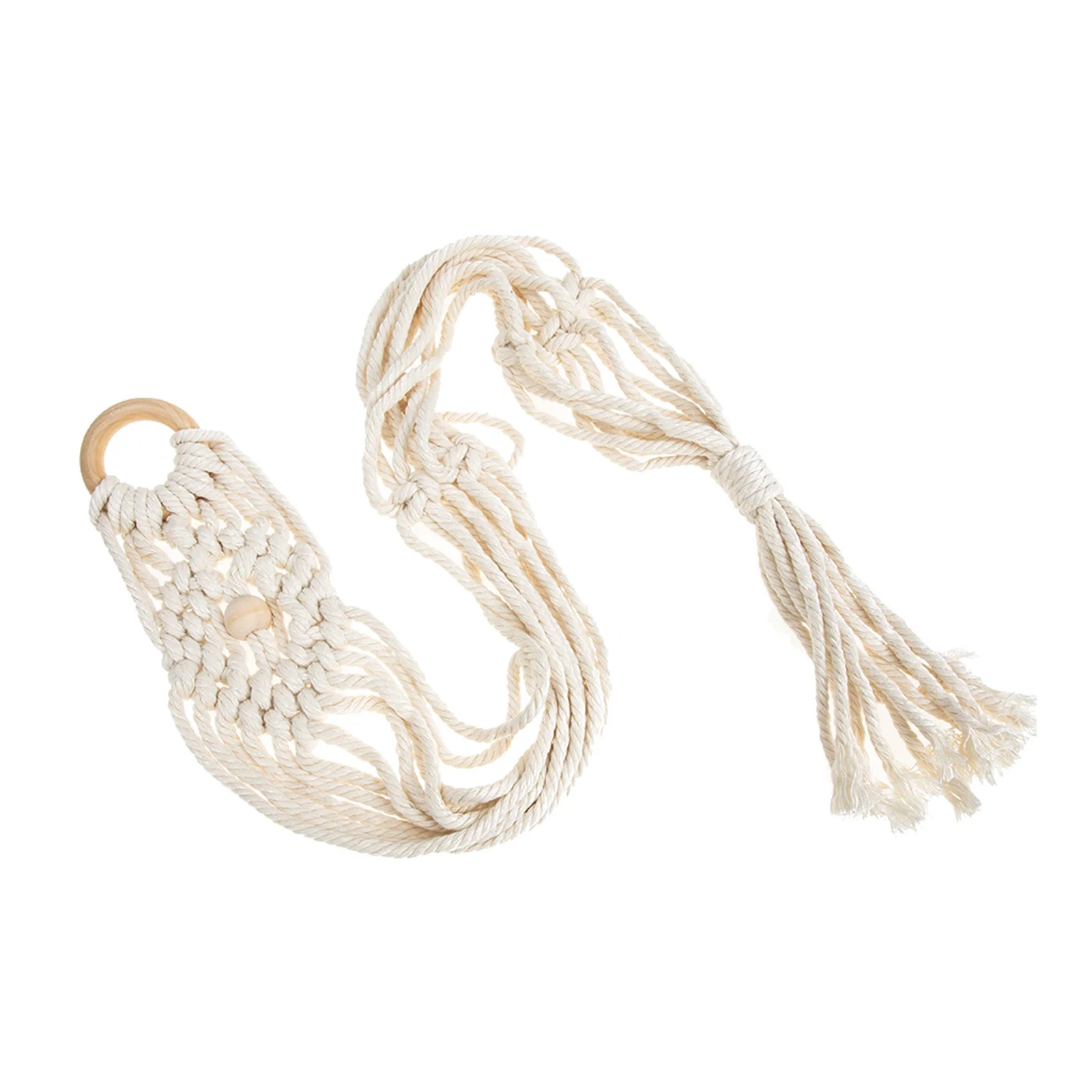 جدار جبل القيثارة شماعات مكرامية المنسوجة القطن الكتان حامل ل أداة الغيتار سلة التخزين ديكور المنزل معلقة المنظم