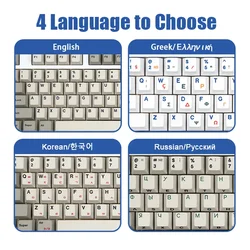 idobao Cherry Profile Keycaps 9009 Retro Keycap Vintage Greek Japanese Korean Russian Keycaps For Mechanical Custom DIY Keyboard