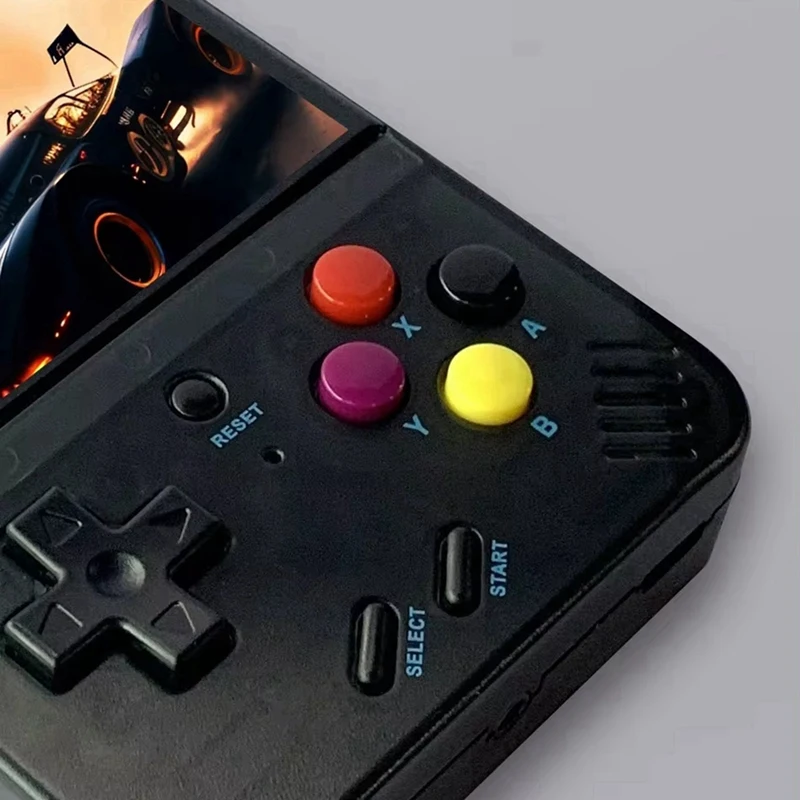 R33s ย้อนยุคคอนโซลเกมมือถือ3.5ใสคอนโซลเกมหน้าจอ IPS แบบพกพาขนาดเล็กคอนโซลเกม