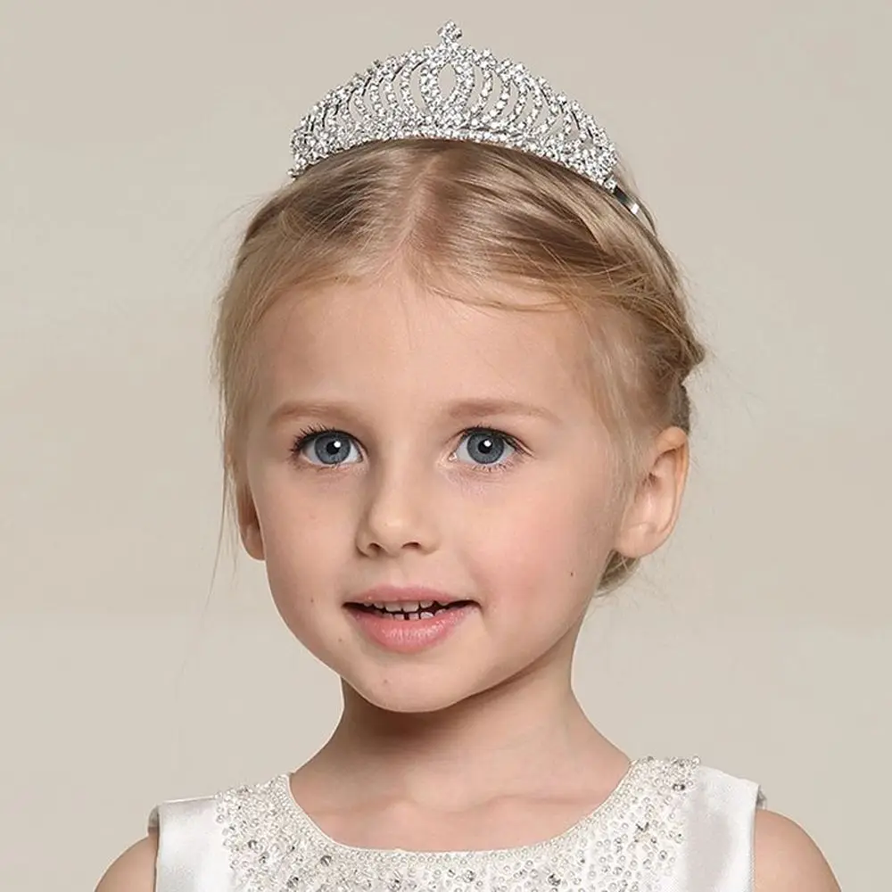 Children's Hair Hoop Crown Tiara Headwear Girl Crystal Headband Children Hair Jewelry