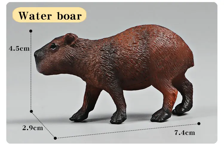 Capybara Modell Wilde Tiere Simulation Nagetier Actionfigur Niedliches Kinderspielzeug zum Sammeln – Detail 9