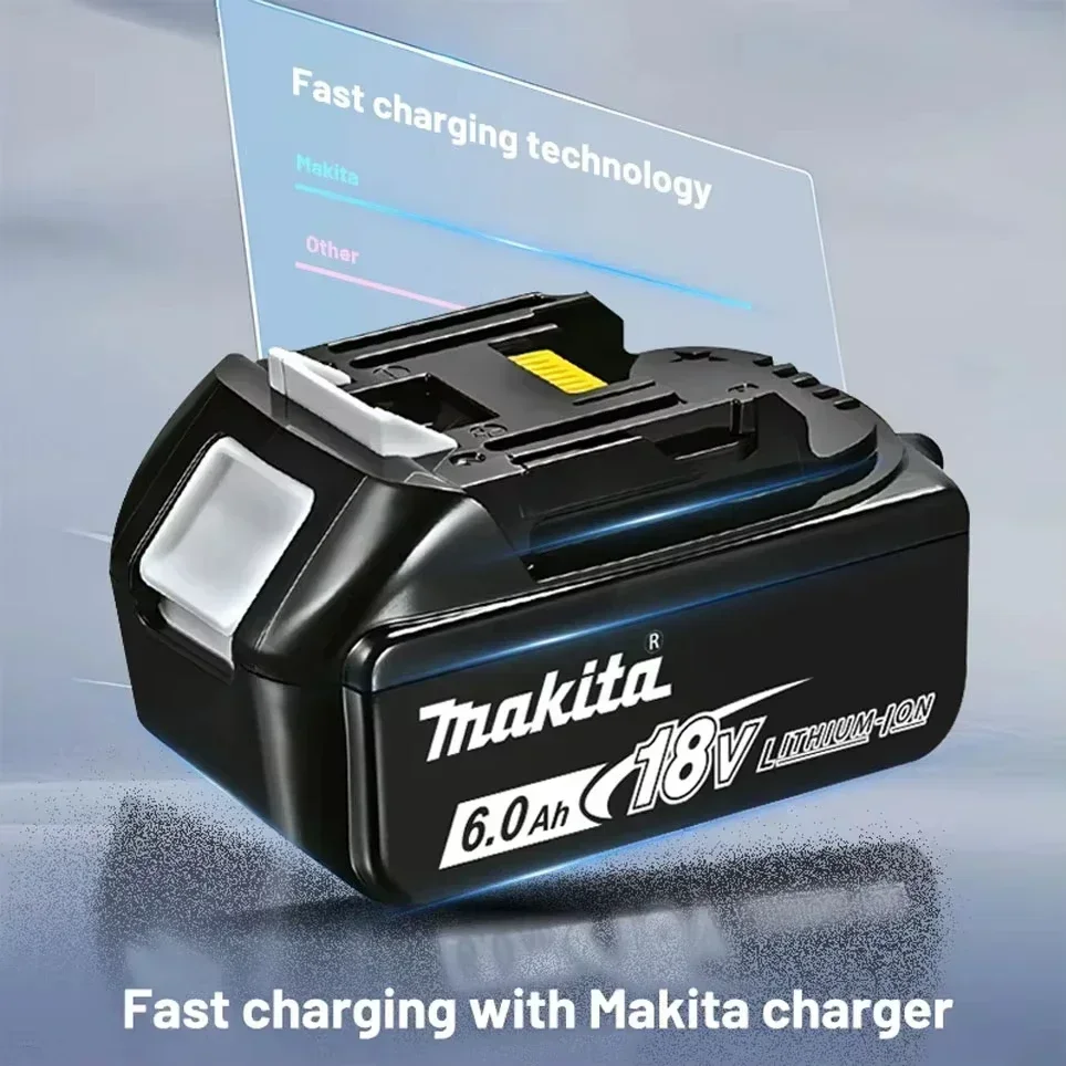 Batteria per elettroutensili Makita originale al 100%, batteria Makita 18V da 6,0 Ah, per Makita BL1860B BL1840 BL1830B BL1850B BL1850 BL1815 🔋 ♻