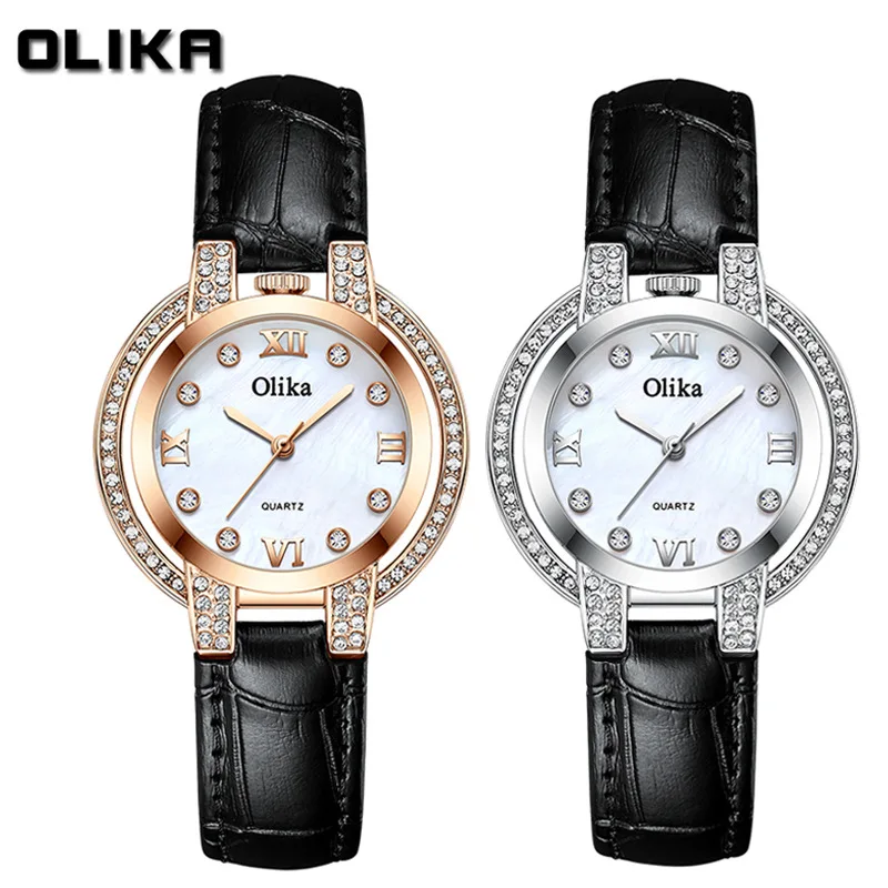 

OLIKA Diamond Women Watches Gold Watch Ladies Wristwatch Luxury Rhinestone Watches Female Clock Feminino Gift Reloj Mujer