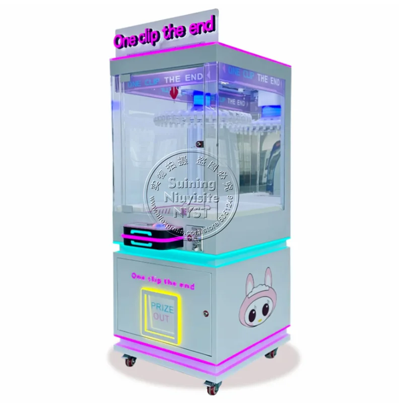 Win Prize Clamp Clip Gift Catcher Crane Games Center Shopping Mall Amusement Park Arcade Coin Operated Kids Toy Vending Machine