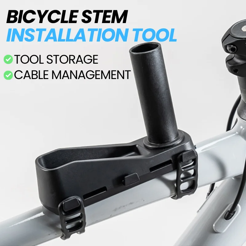 Bicycle Virtual Head Tube Fork Steerer Tool Road Gravel Bike Handlebar Stem Repair Stand Storage Rack Maintenance Repair Tool
