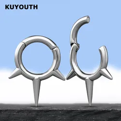 ​KUYOUTH Ear Weight Expanders Gauges Stretchers Magnet Stainless Steel Fashion Earring Piercing Body Jewelry 2PCS