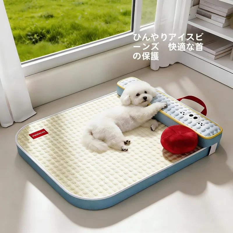 冷却マット犬用ベッドオールシーズン対応子犬猫用快適通気性犬用ベッドコイラ犬用夏用ベッドマット