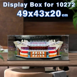 Acrylic display box for lego bricks 10272/10299 display case for Old Trafford Defender /Santiago Bernabéu Stadium building