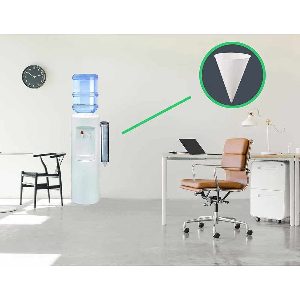 Copos de cone de papel branco copos de cone de neve revestidos copos de papel de cone à prova de vazamento para água de gelo raspada granada 200 peças