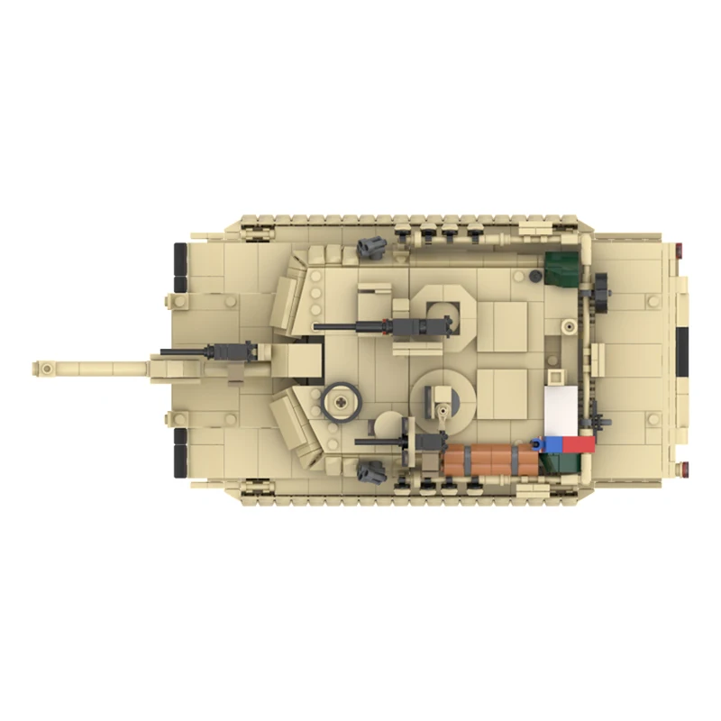 Militaire Tank Model Moc Bouwstenen M1A2 US Gevechtstank Technologie Modulaire Blokken Gift Kerst Speelgoed DIY Sets Montage