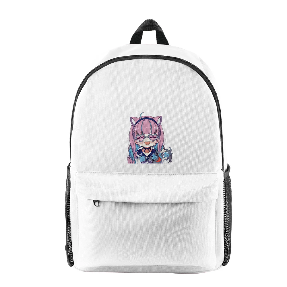 Harajuku New HOLOLIVE minato aqua pupil Bookbag Notebook Backpacks 3D Print Oxford Waterproof Boys/Girls Travel Backpacks