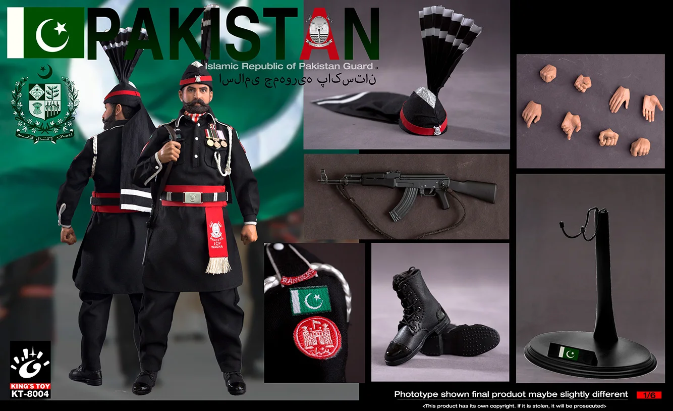 KING'S TOY 1/6 Pakistan Honor Guard Soldier KT-8004 Action Figure Model 12inches Collection