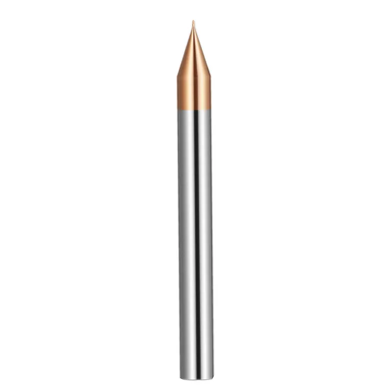 HRC55 M3 Carbide Micro Ball Nose/Flat End Mill 0.2-0.9 R0.15-R0.4 Radius for Steel Milling Cutters with Coating