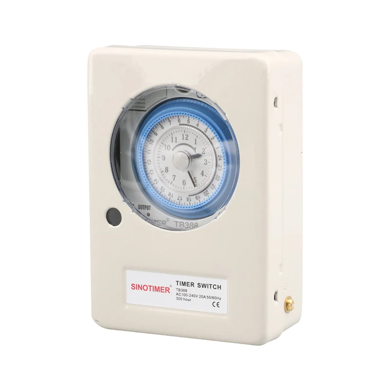 100-240V 20A Quartz Mechanical Timer 24 Hours Programmable Din Rail Relay Outdoor Waterproof 15 Minutes Interval Time Switch