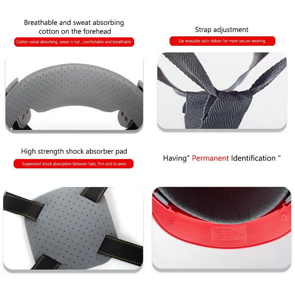 New Construction Safety Helmet Hard Hat ABS Thicken Anti Strong Rolling Adjustable High-end Industrial Climbing Helmet image 3