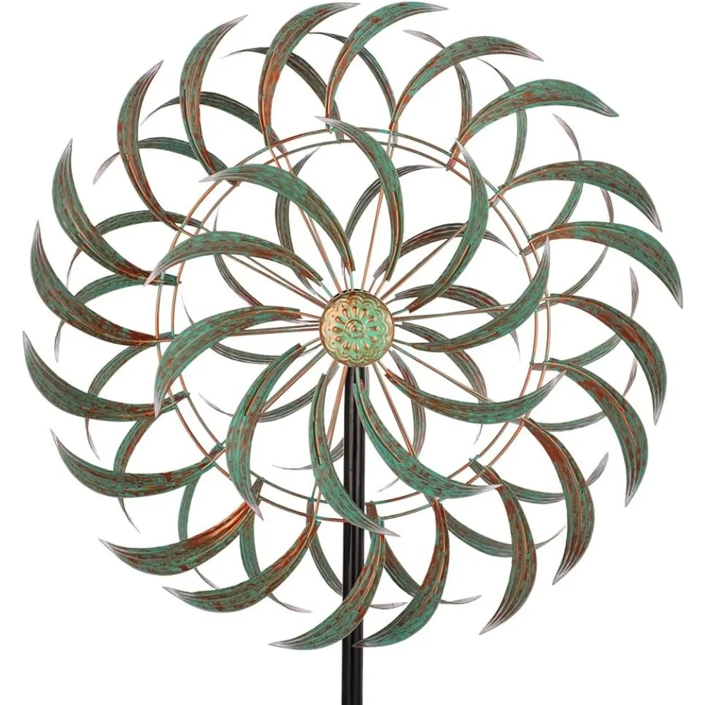 

85” Large Metal Wind Spinners Outdoor Wind Sculpture Yard Art Kinetic Wind Spinners for Yard and Garden Patio Lawn Decor