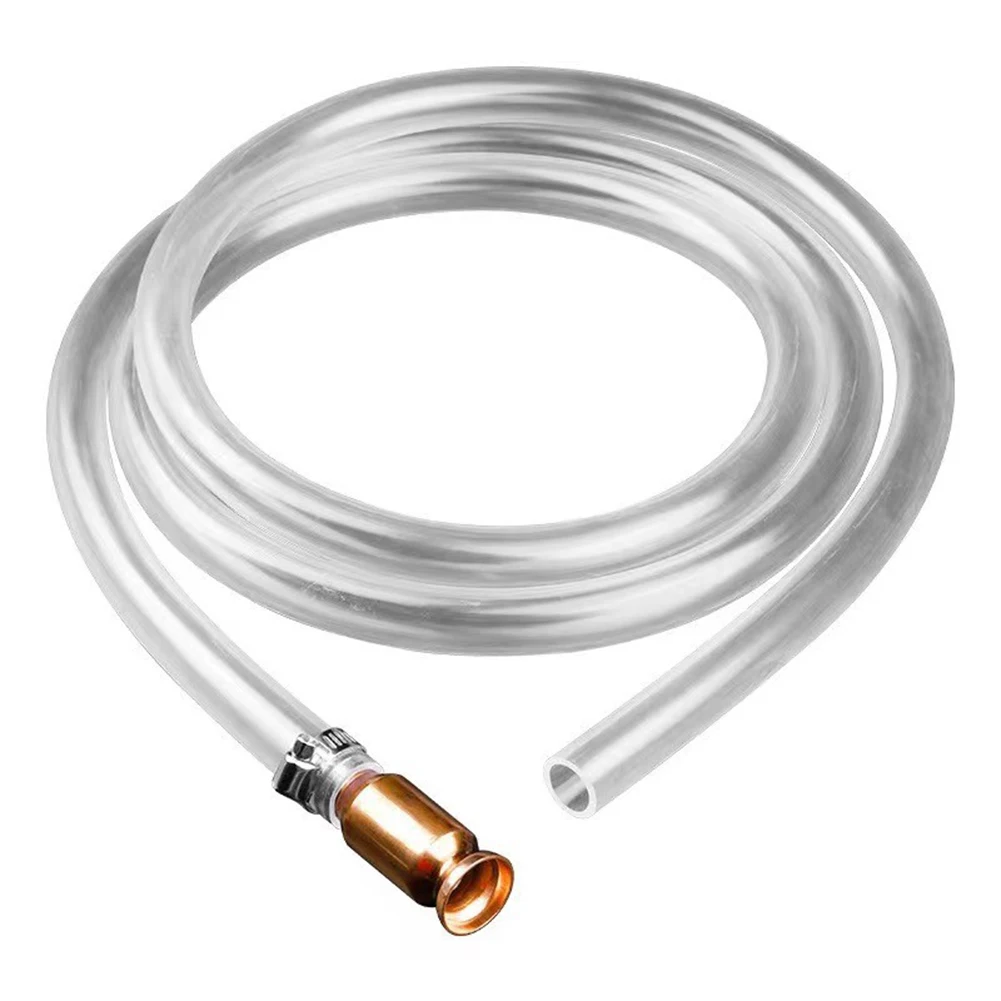 Copper Valve Siphon Hose Pump 1/2 Inch Diameter for Oil and Water Transfer in Automotive Gardening and Household Tasks