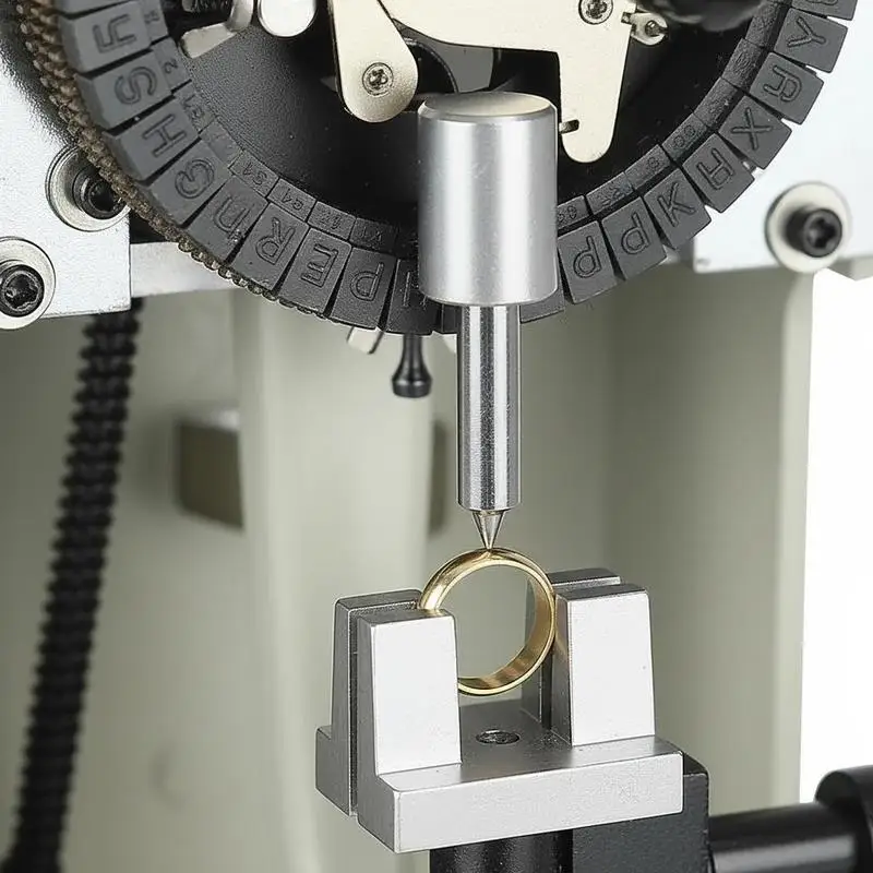 Internal Jewelry Carving Machine 1.5mm-2.0mm Character Block For Jewelry Shop Hobbyist Studio, Double Sided Dial Manual Lettering Tool Metal Ring Marking Equipment Professional Engraving Device view 6