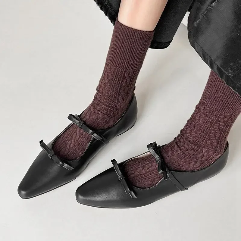 Chaussures à essence Mary pour femmes, talons épais, Parker rond, semelle souple, chaussures simples pour femmes, appartements en cuir souple argenté, grande taille 42, mode